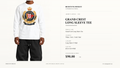 Grand Crest Long Sleeve Tee — White / Navy / Gold / Red