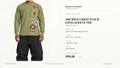 Archive Crest Stack Long Sleeve Tee — Olive / Navy / Gold / Red