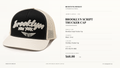 Brooklyn Script Trucker Cap — Black / Ivory